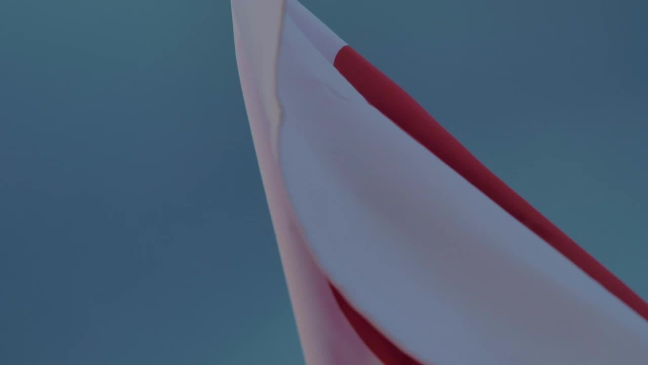 Stock Video Japanese Flag Waving High Above Animated Wallpaper