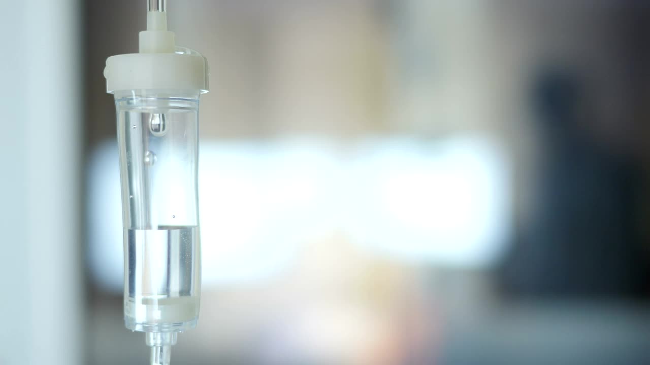 Stock Video Iv Fluid Dripping In A Hospital Animated Wallpaper