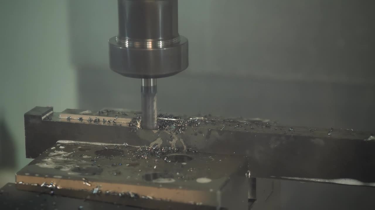 Stock Video Iron Drilling Machine Animated Wallpaper