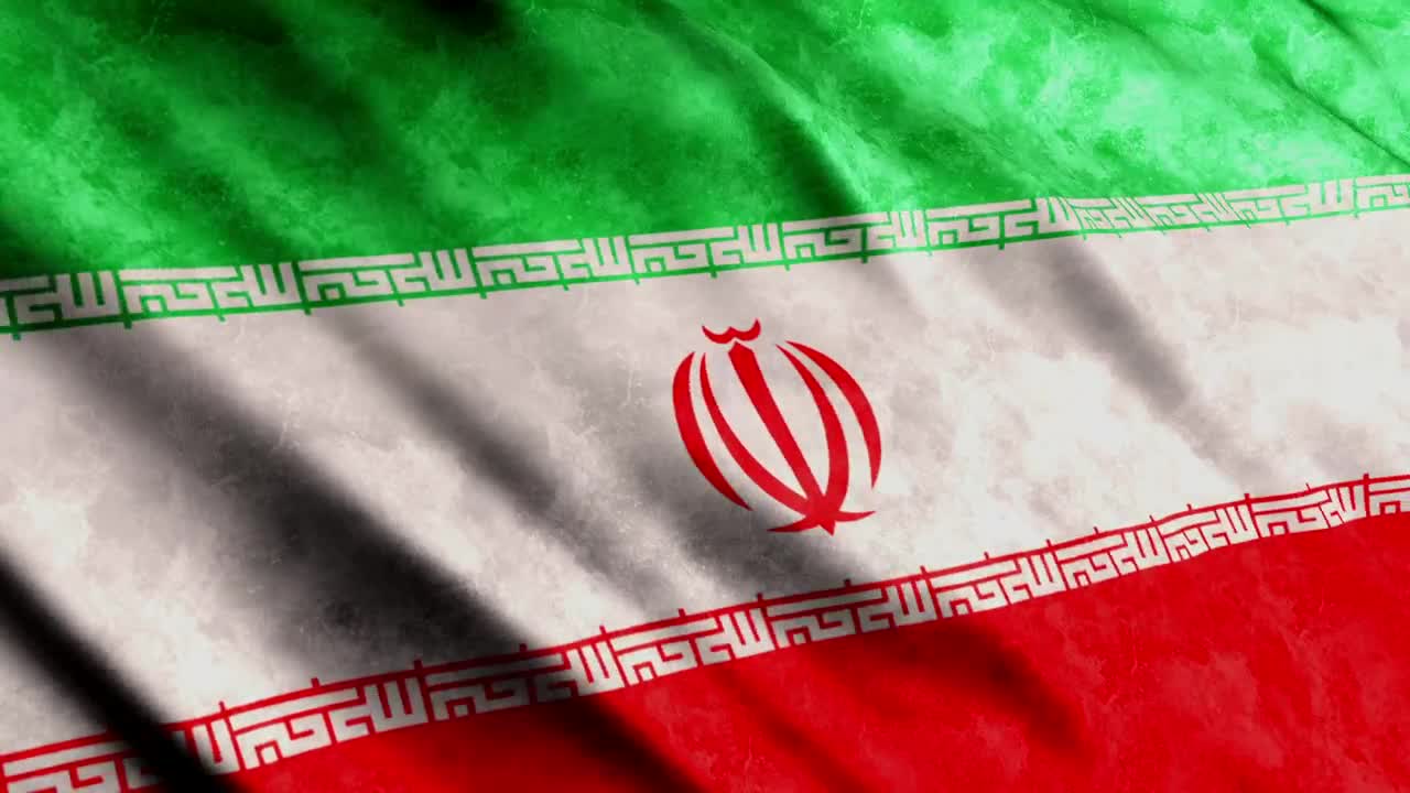 Stock Video Iran Flag Waving In Full Screen Animated Wallpaper