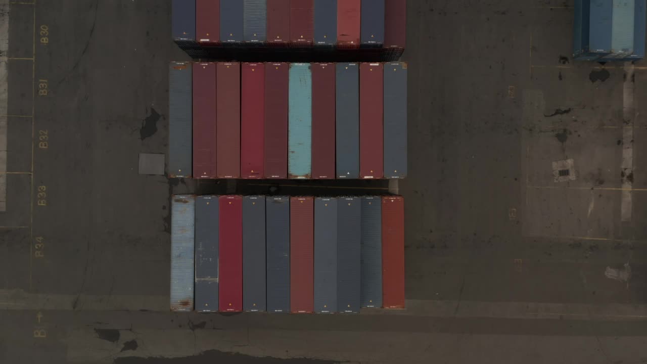Stock Video International Transport Containers Top Aerial Animated Wallpaper