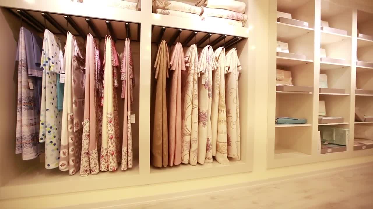 Stock Video Interior Of A Large Closet Very Organized Animated Wallpaper