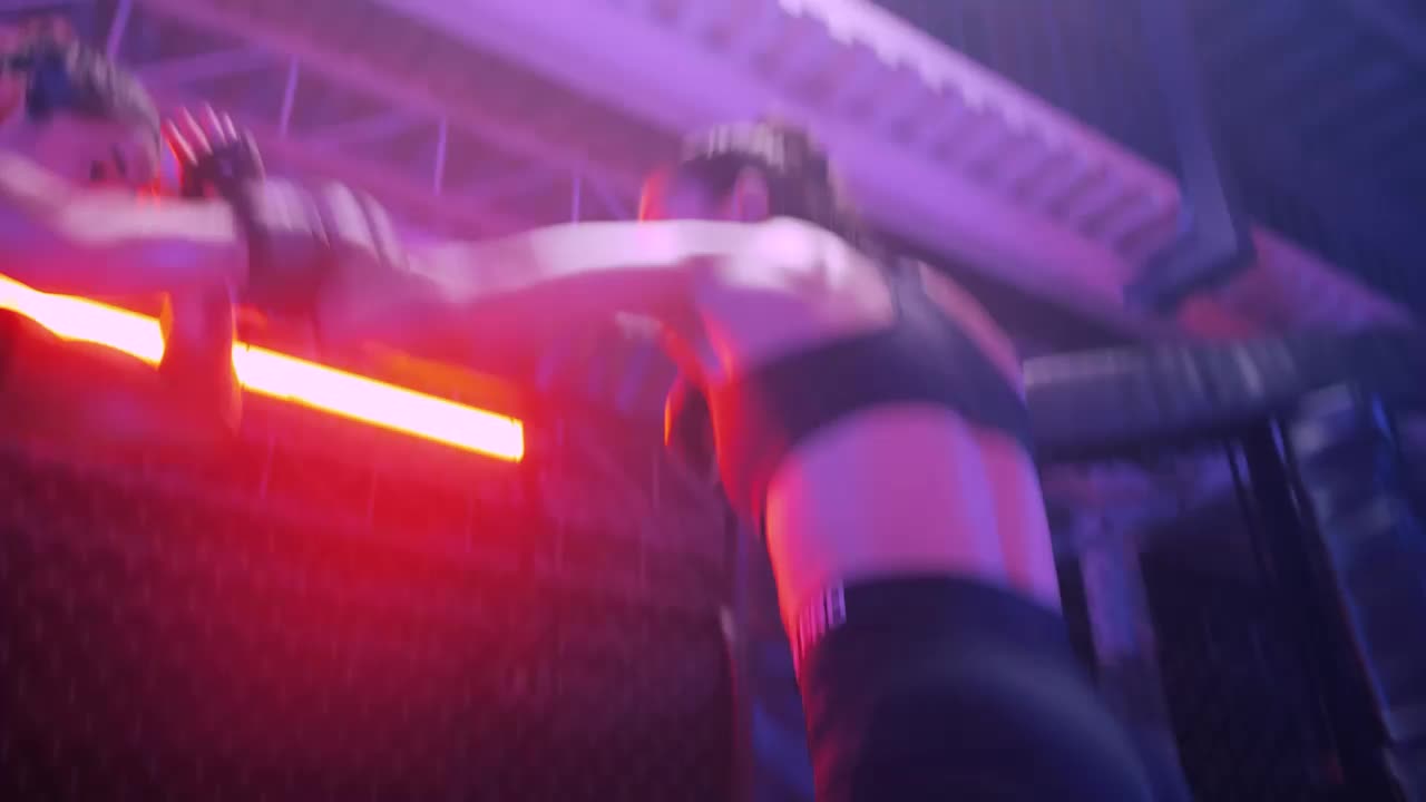 Stock Video Intense Mixed Martial Arts Combat Between Two Women Animated Wallpaper
