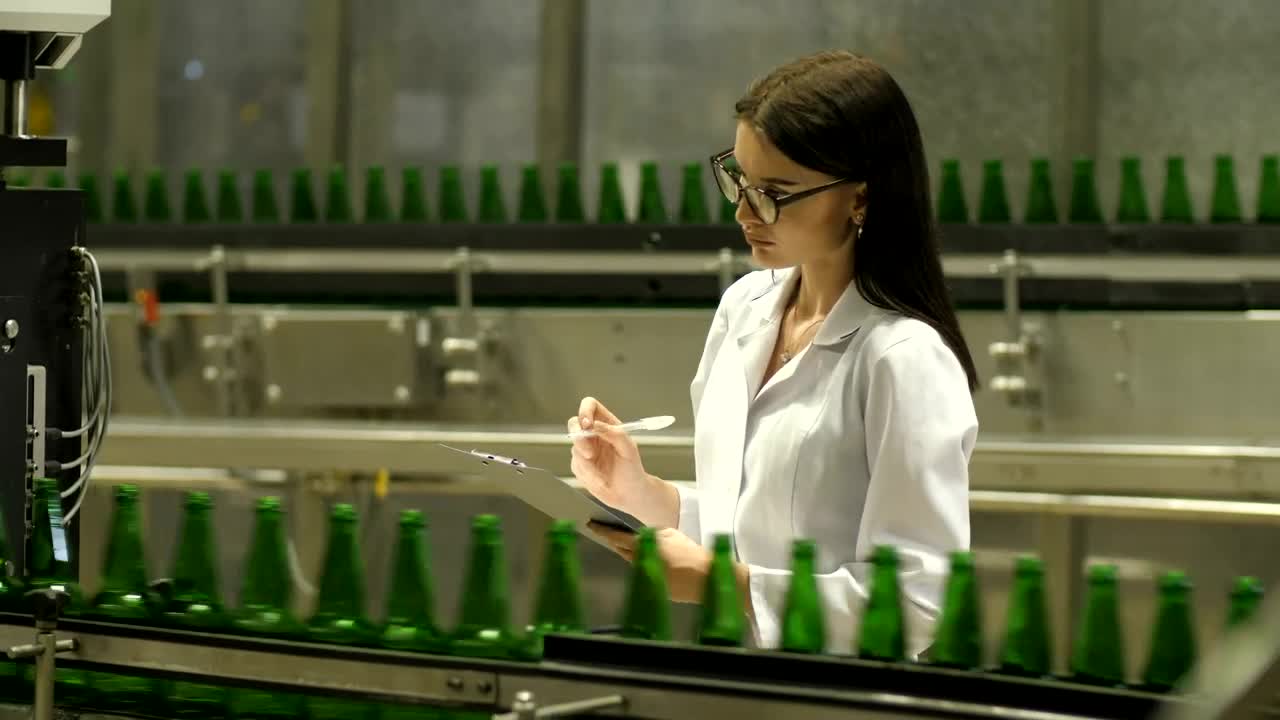 Stock Video Inspector Checking Production In The Industry Animated Wallpaper