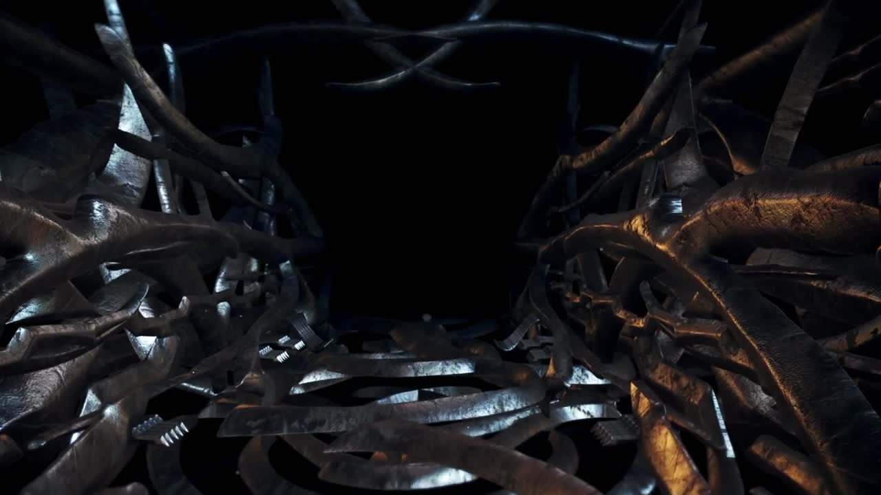 Stock Video Inside An Alien Spaceship Corridor Loop Animated Wallpaper