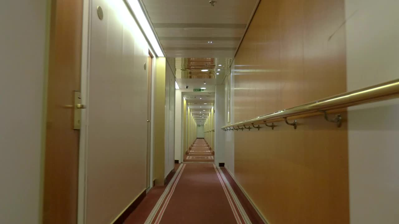 Stock Video Inside A Hotel Corridor Animated Wallpaper