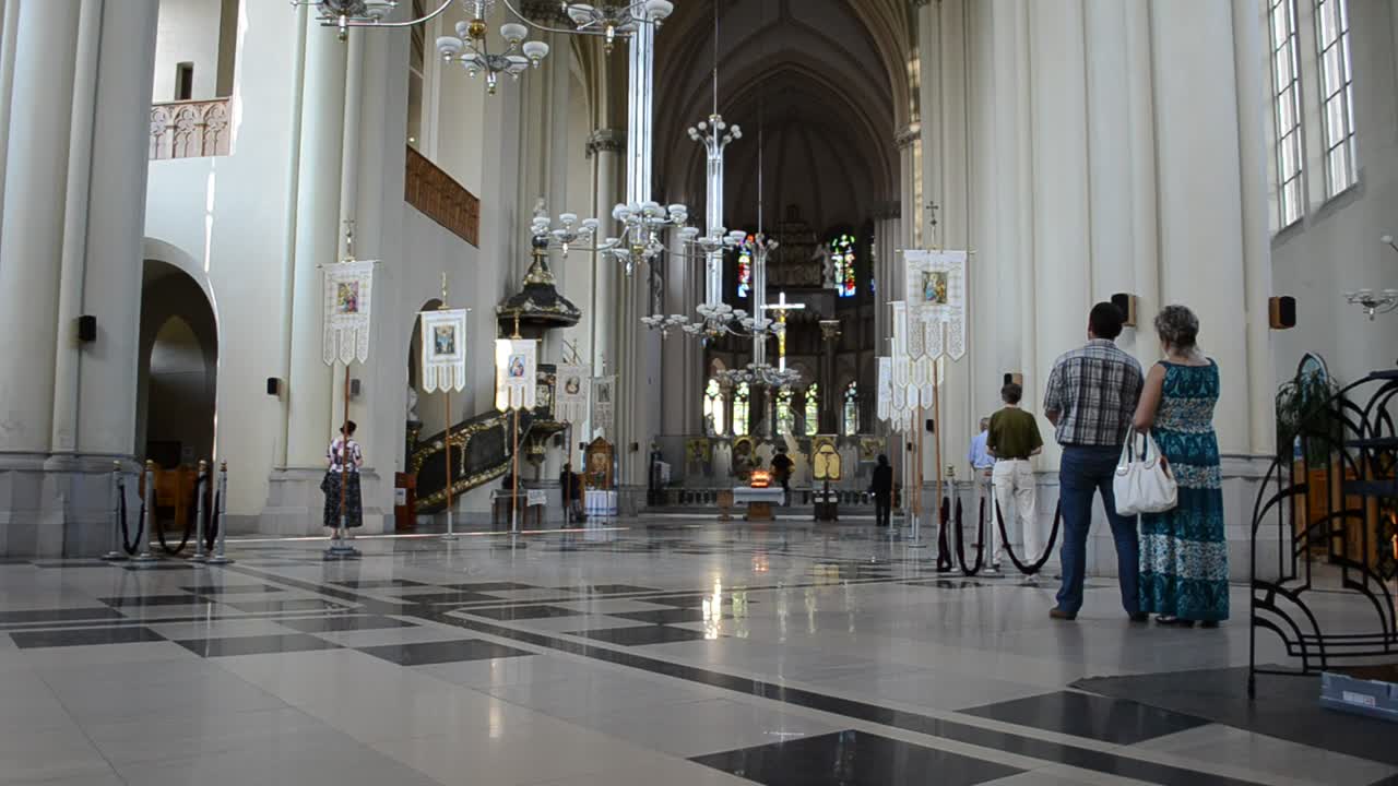 Stock Video Inside A Church In Lviv Animated Wallpaper
