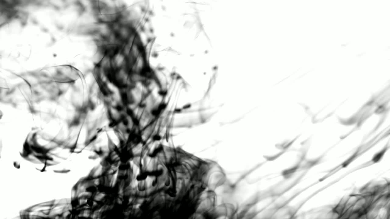 Stock Video Ink Patterns Underwater Animated Wallpaper