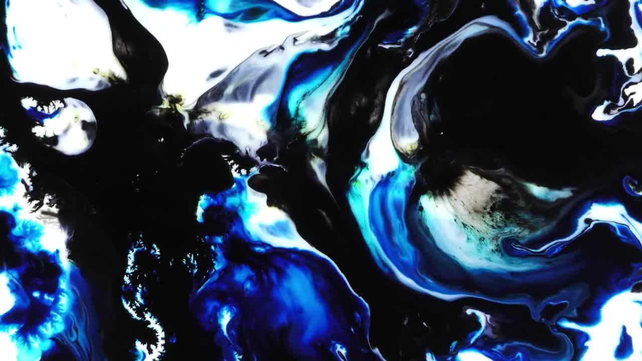 Stock Video Ink In Psychedelic Shape Animated Wallpaper