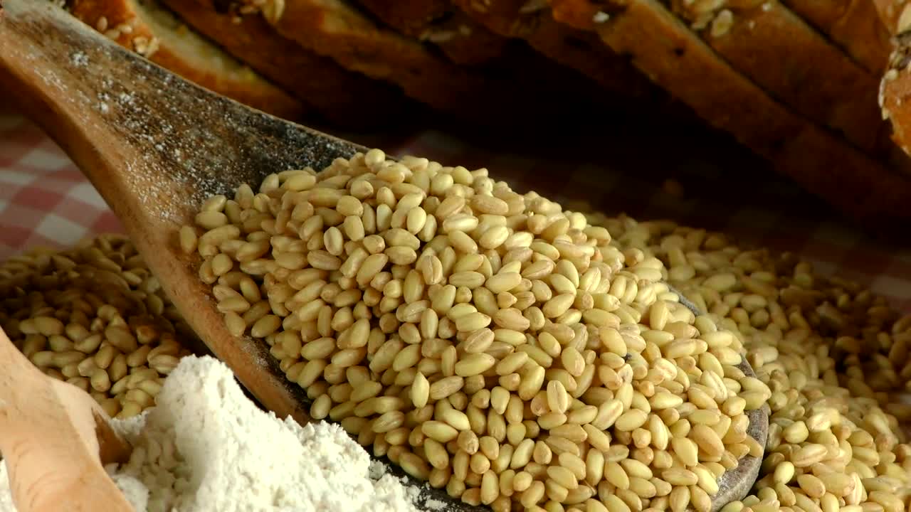 Stock Video Ingredients To Prepare Whole Wheat Bread Animated Wallpaper