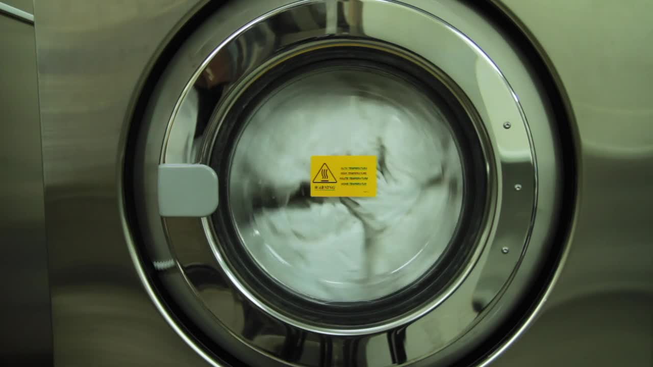 Stock Video Industrial Washing Machine Animated Wallpaper