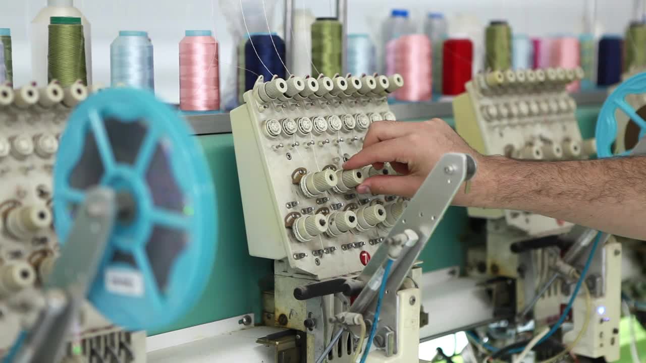 Stock Video Industrial Sewing Machine 3538 Animated Wallpaper