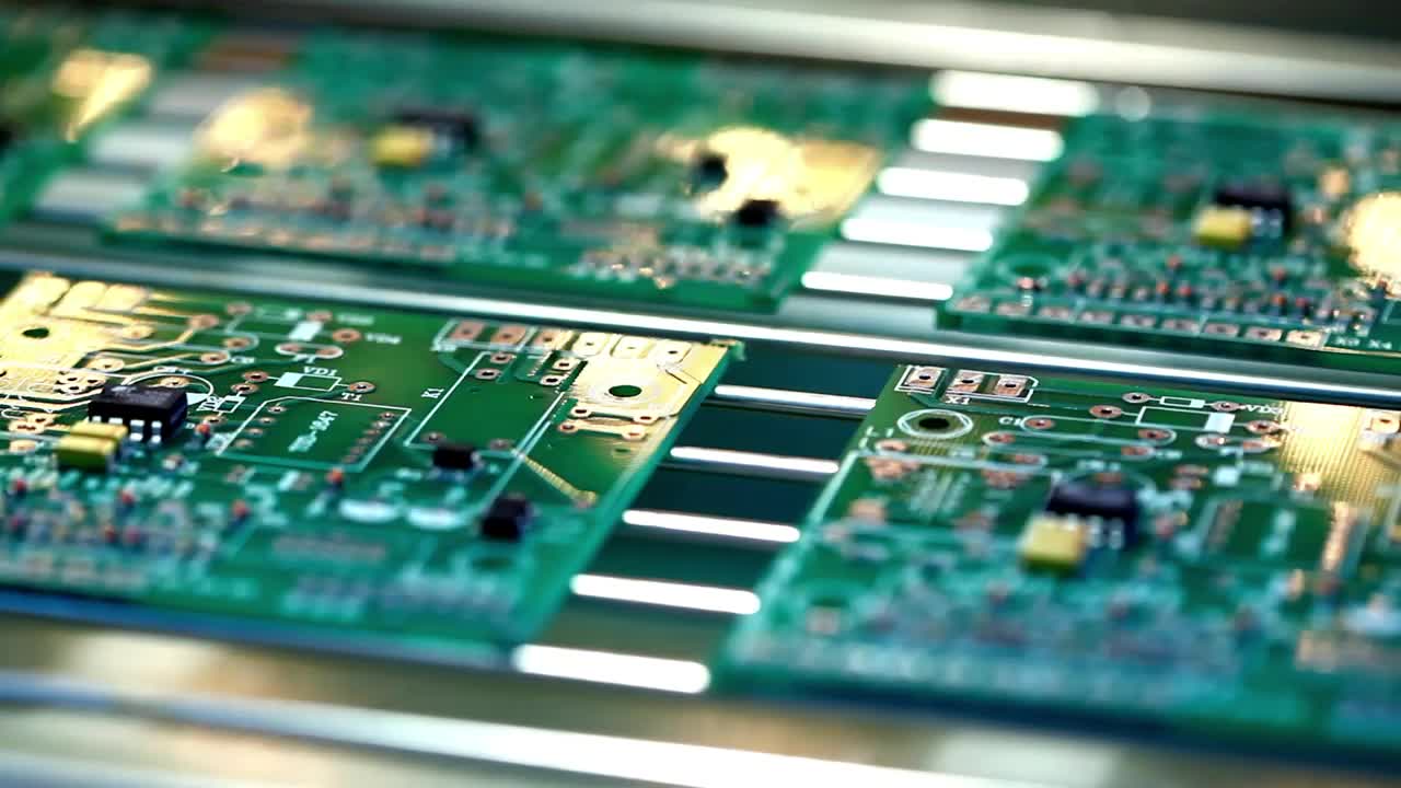 Stock Video Industrial Production Of Electronic Cards Animated Wallpaper