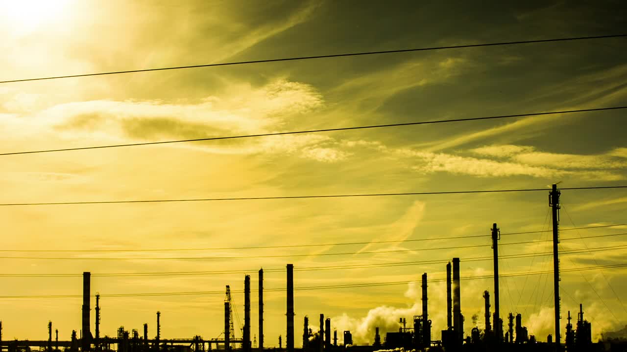 Stock Video Industrial Plant Working Animated Wallpaper