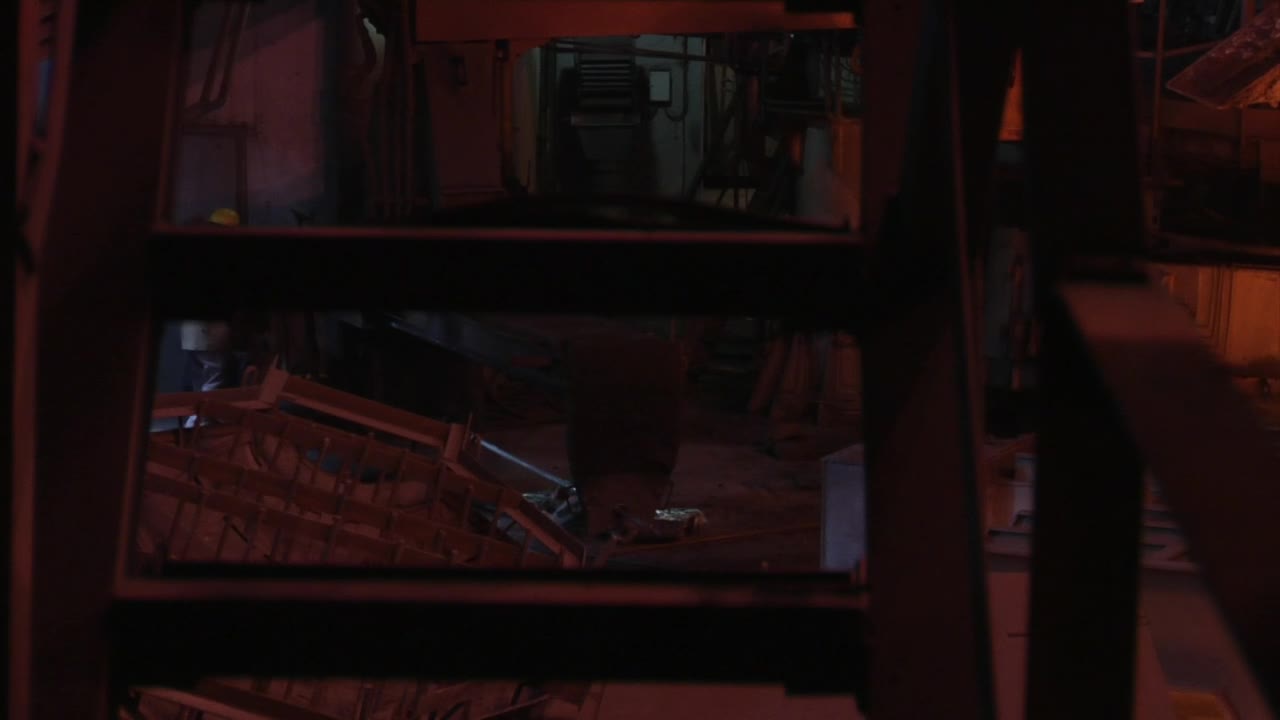 Stock Video Industrial Metal Furnace Animated Wallpaper