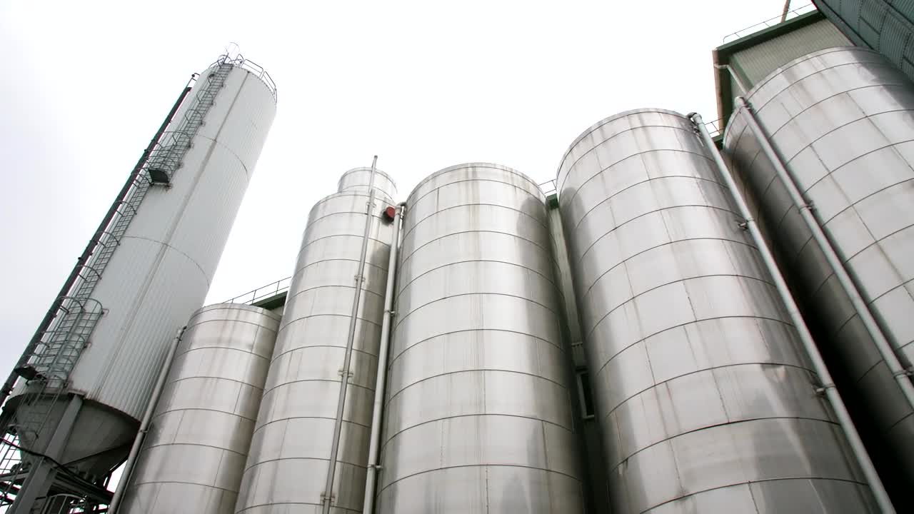 Stock Video Industrial Metal Containers Of A Factory Animated Wallpaper