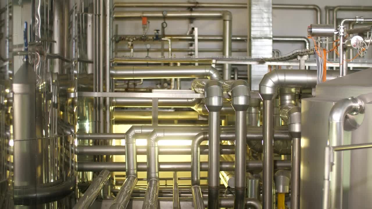 Stock Video Industrial Machinery Pipeline Animated Wallpaper