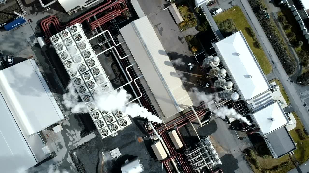Stock Video Industrial Manufacturing Factory From Above Animated Wallpaper