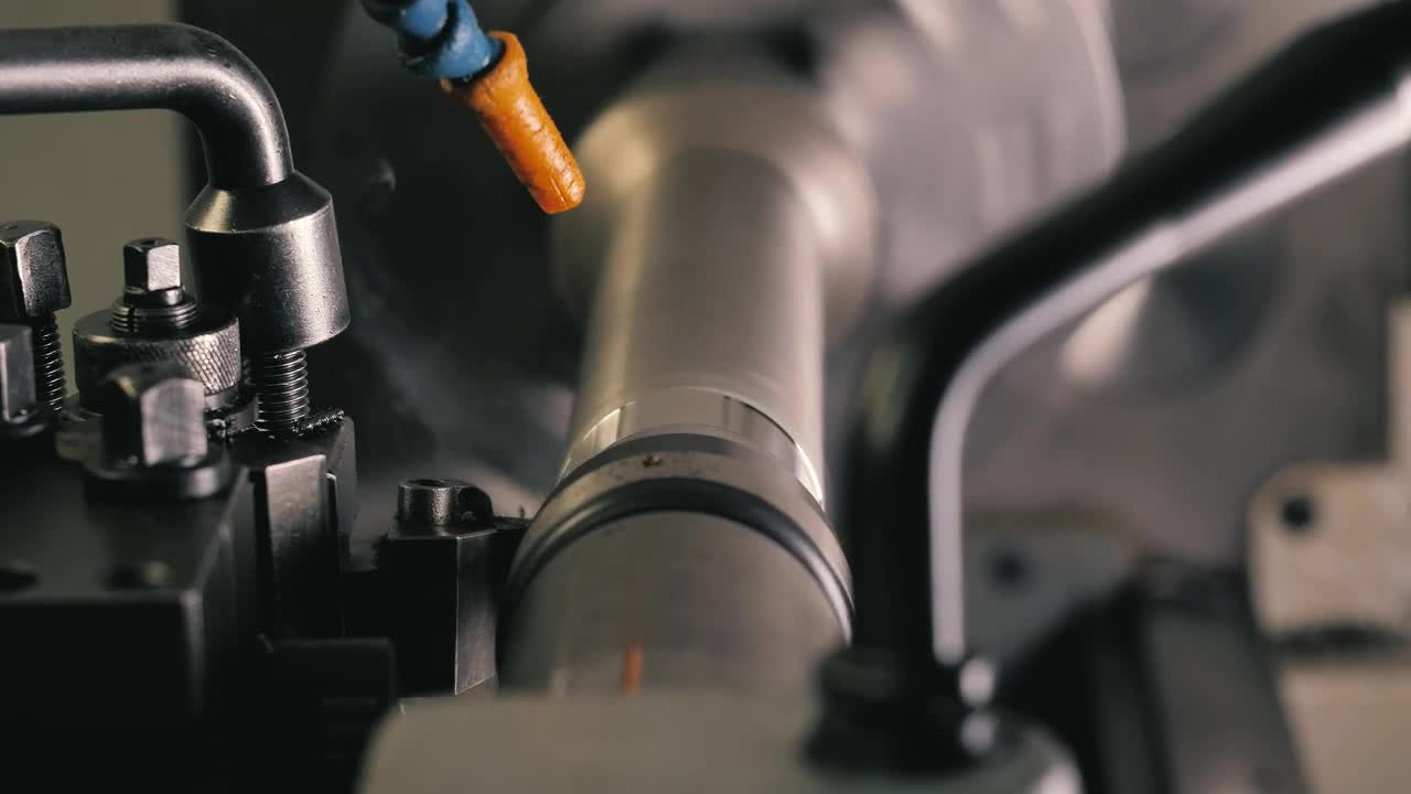 Stock Video Industrial Machine Cutting Animated Wallpaper