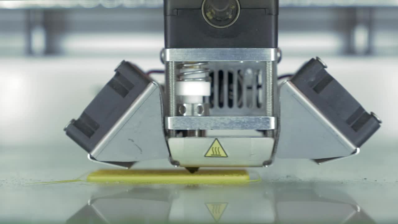 Stock Video Industrial D Printing Animated Wallpaper