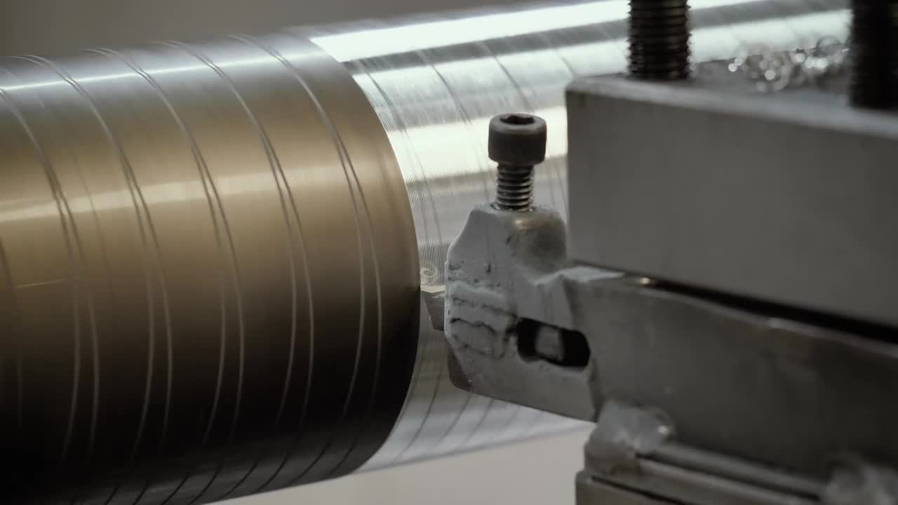 Stock Video Industrial Cutter Scraping Iron Animated Wallpaper