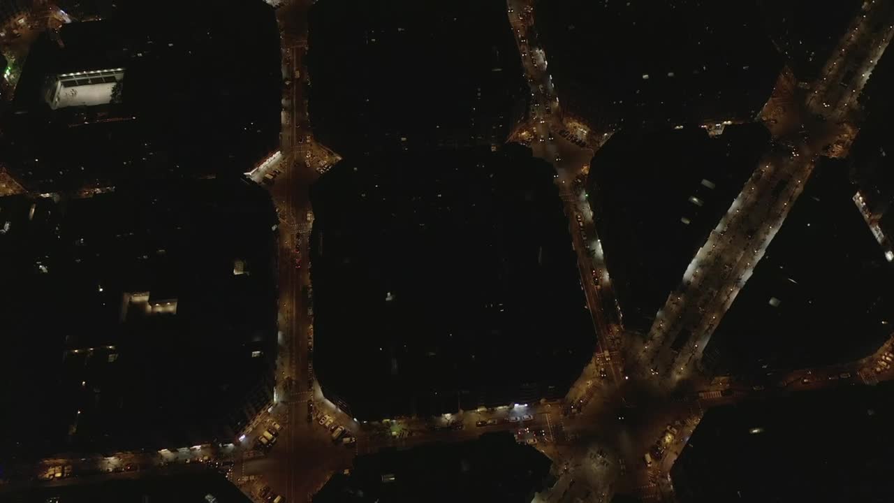 Stock Video Illuminated Avenues In The City Of Barcelona Animated Wallpaper