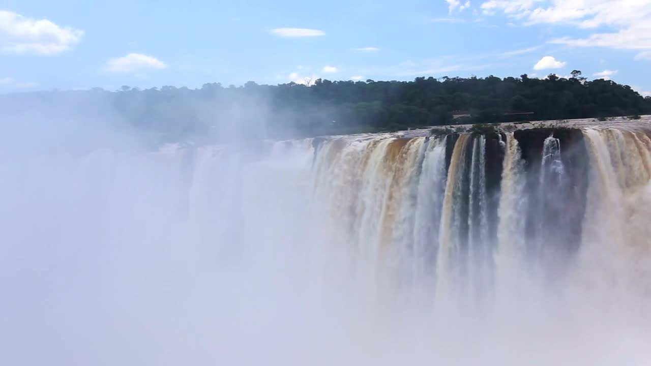 Stock Video Iguassu Falls Landscape Animated Wallpaper
