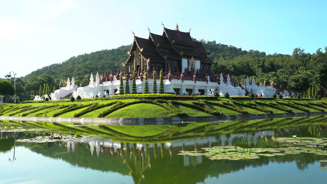 Stock Video Idyllic Temple Static Shot Animated Wallpaper