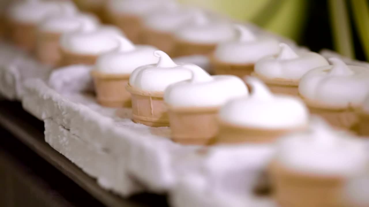 Stock Video Ice Cream Factory Animated Wallpaper