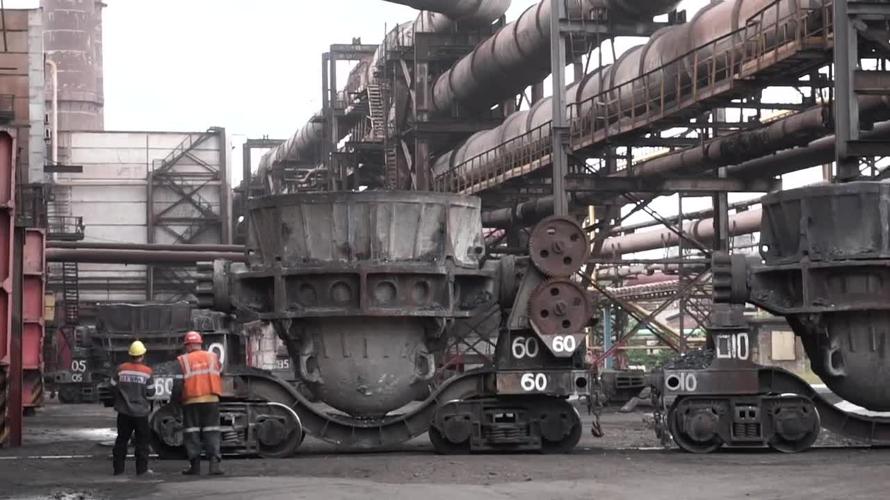 Stock Video Huge Metal Tanks In A Factory Animated Wallpaper