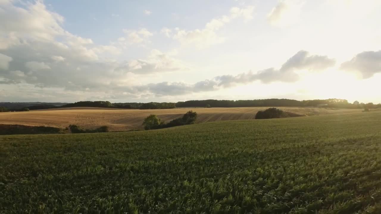 Stock Video Hovering Low Over Fields Animated Wallpaper