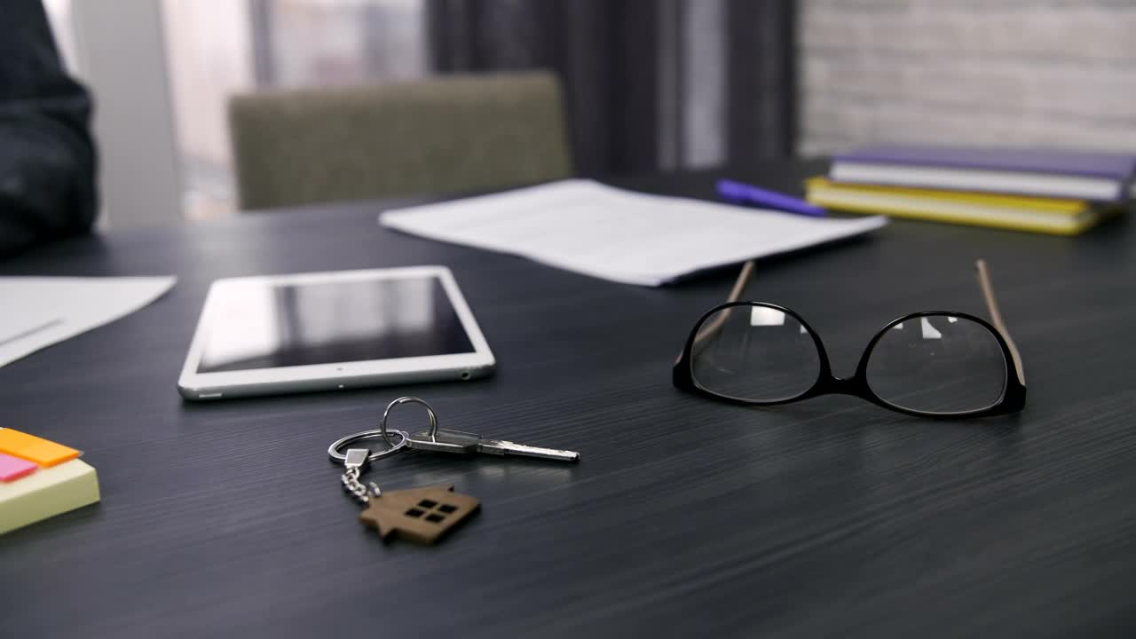 Stock Video House Keys On A Table Animated Wallpaper