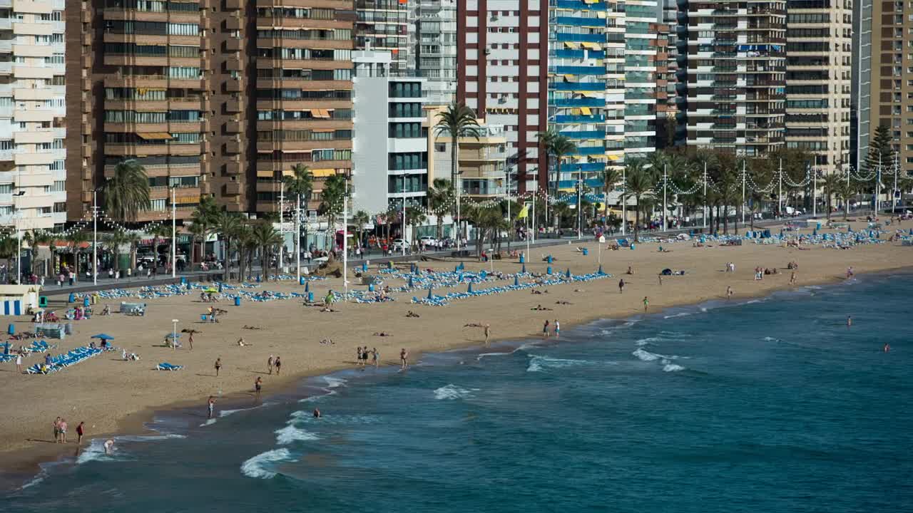 Stock Video Hotel Zone Near The Seashore Animated Wallpaper