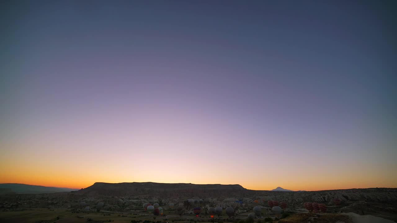 Stock Video Hot Air Balloons Flying In The Clear Sky Animated Wallpaper
