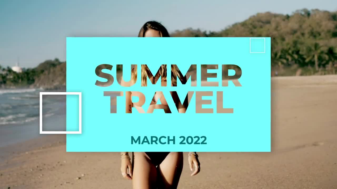 Stock Video Holiday Travel Opener Animated Wallpaper