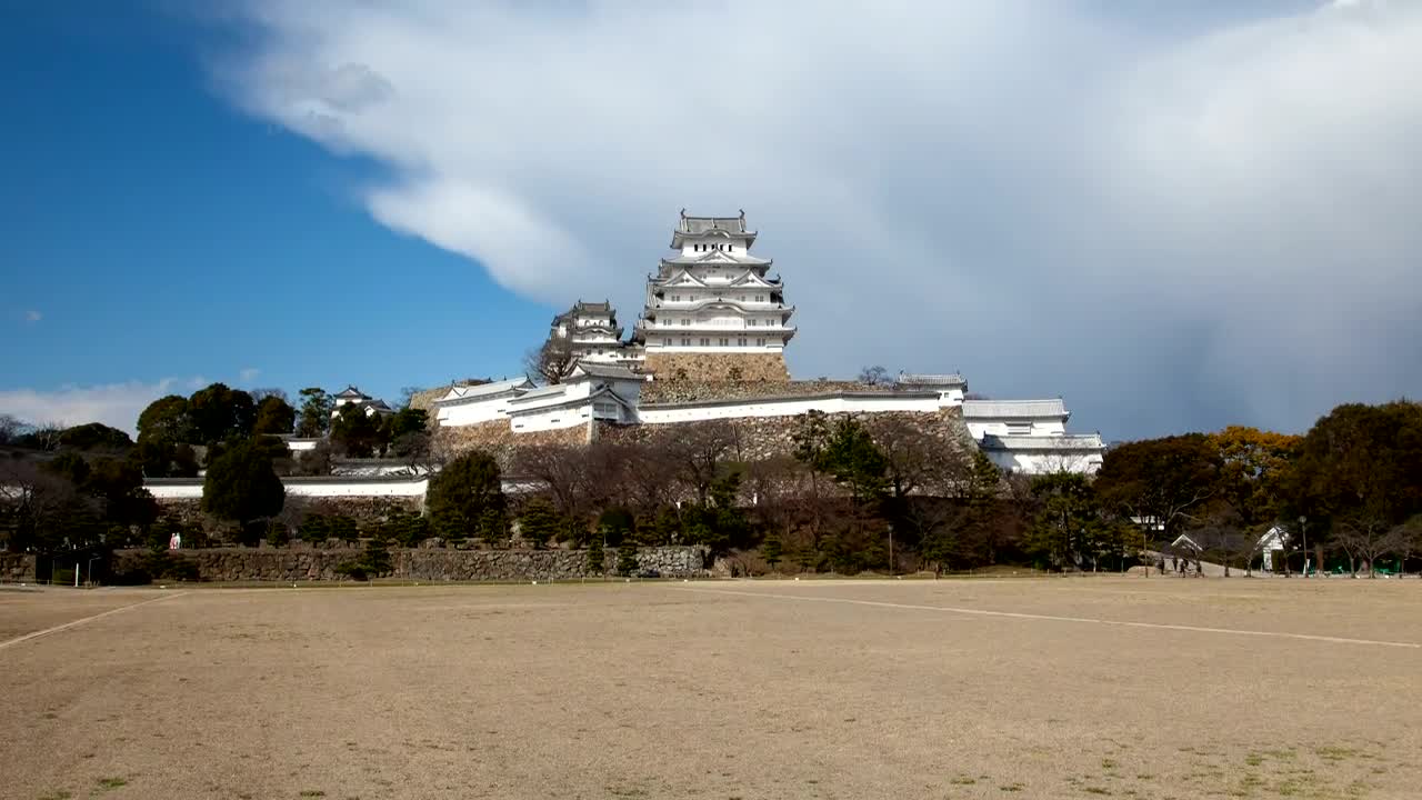 Stock Video Historical Japanese Castle Animated Wallpaper
