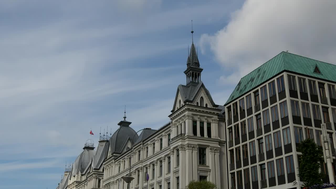 Stock Video Historical Buildings In The City Animated Wallpaper