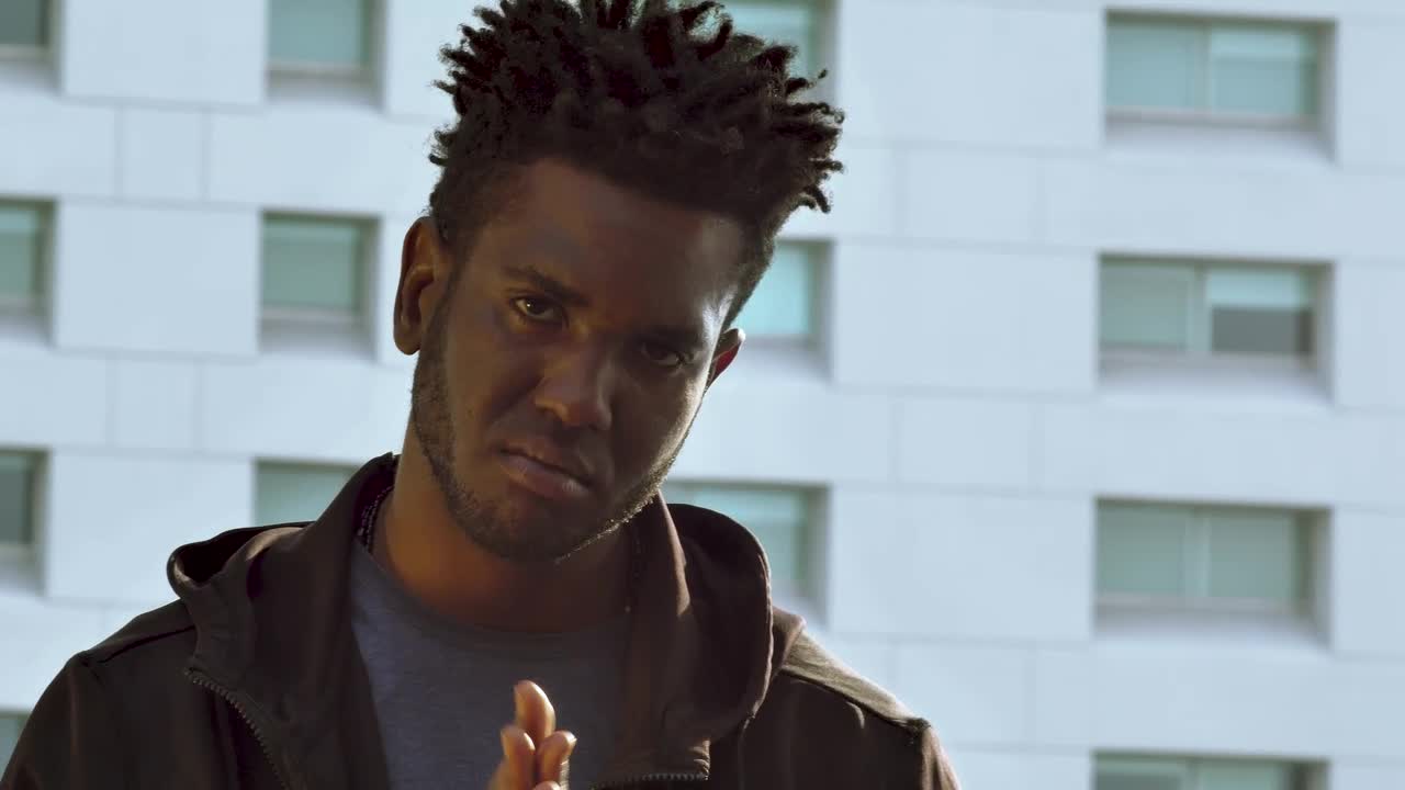 Stock Video Hipster Man Smiling Animated Wallpaper