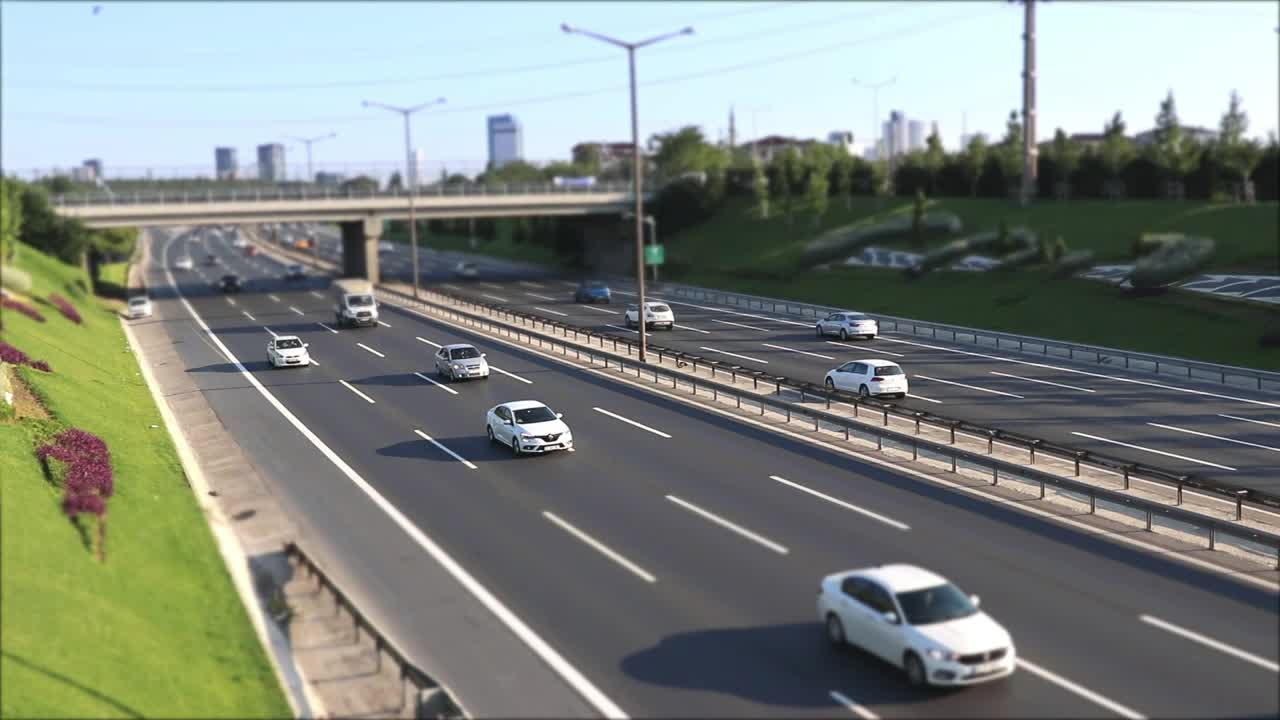 Stock Video Highway Traffic In The Morning Animated Wallpaper