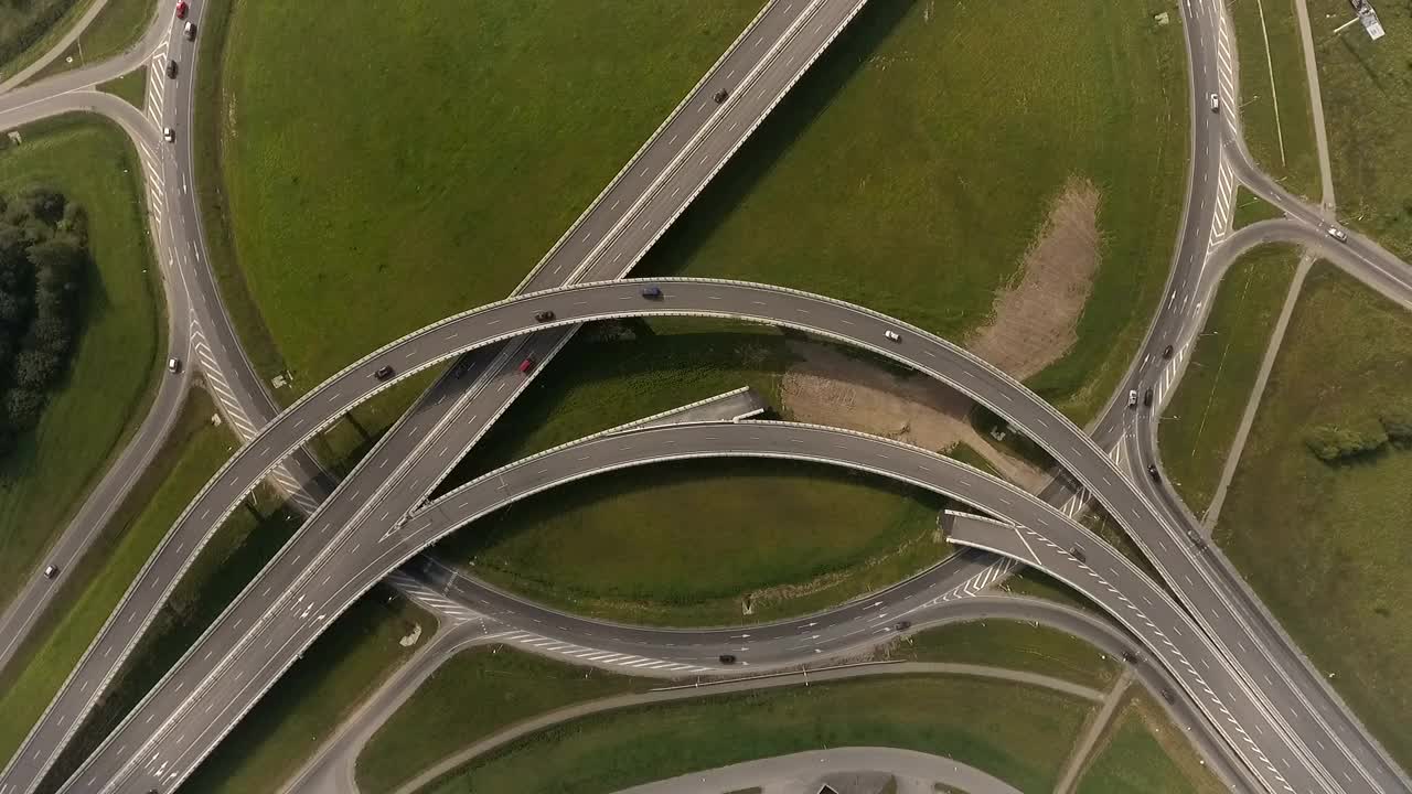 Stock Video Highway Intersection Animated Wallpaper
