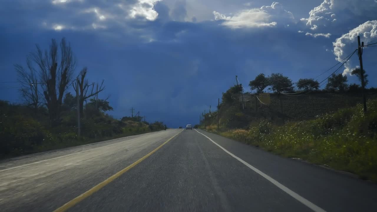 Stock Video Highway From The Point Of View Of A Car Animated Wallpaper
