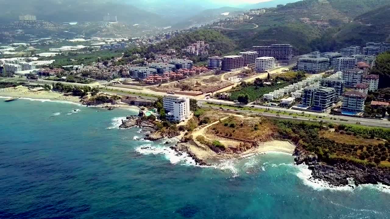 Stock Video Highway Along A Golden Coast Animated Wallpaper