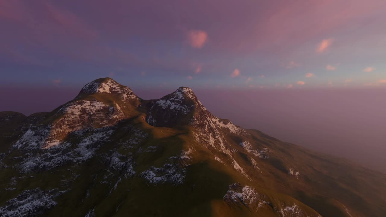 Stock Video High Mountain Aerial Shot Animated Wallpaper
