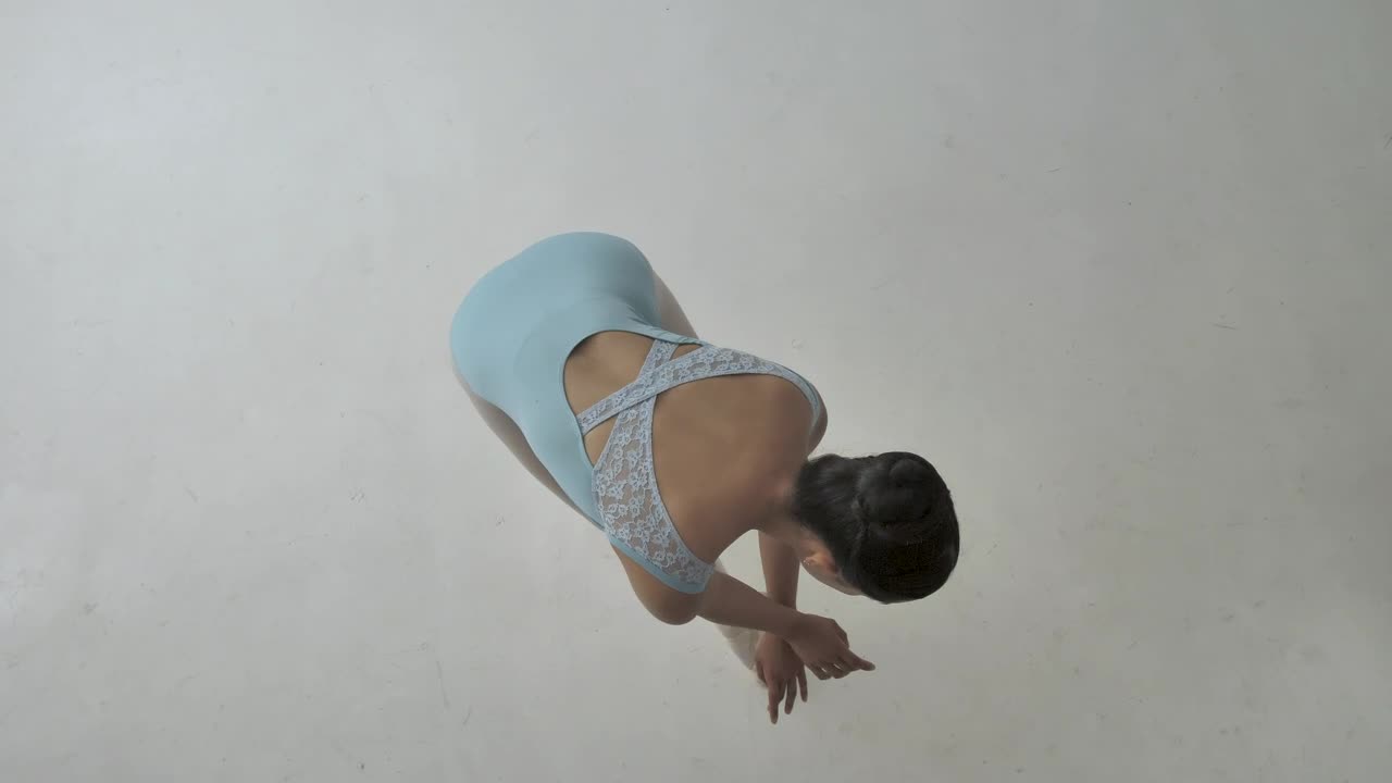Stock Video High Angle Shot Of A Ballet Dancer Animated Wallpaper