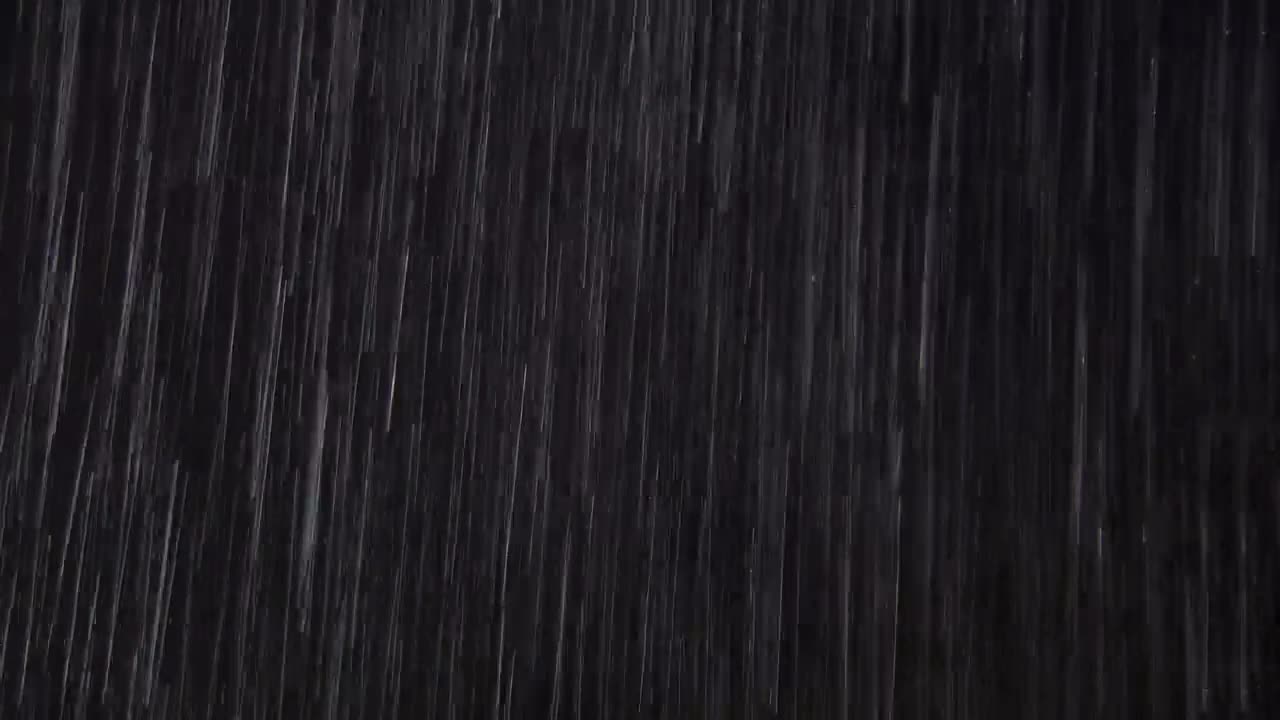 Stock Video Heavy Rain On A Dark Screen Animated Wallpaper