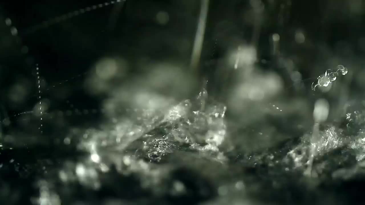 Stock Video Heavy Rain Hitting The Ground Animated Wallpaper