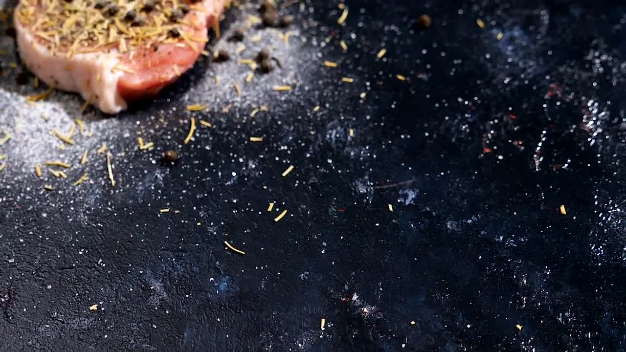 Stock Video Heavily Seasoned Pork Animated Wallpaper
