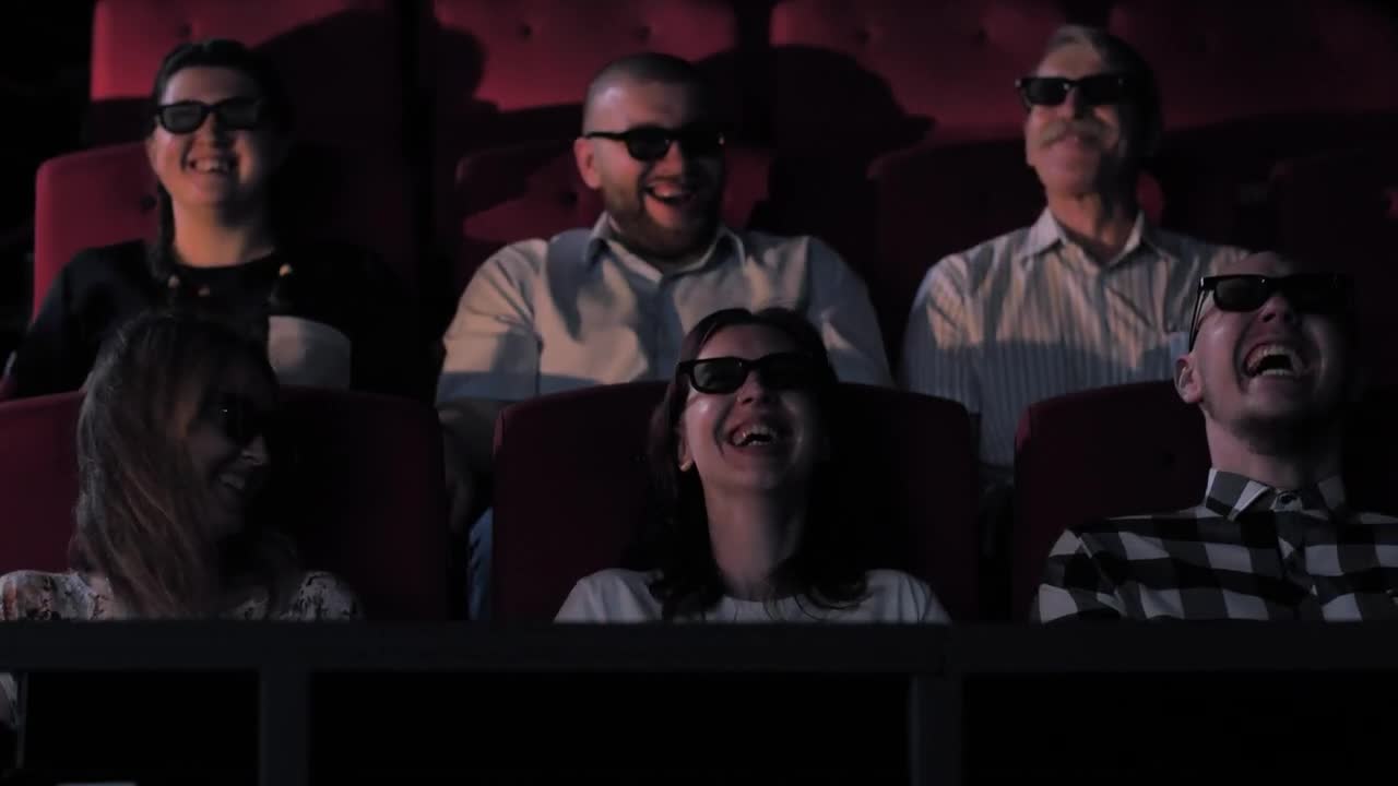 Stock Video Having Fun In A D Cinema Animated Wallpaper