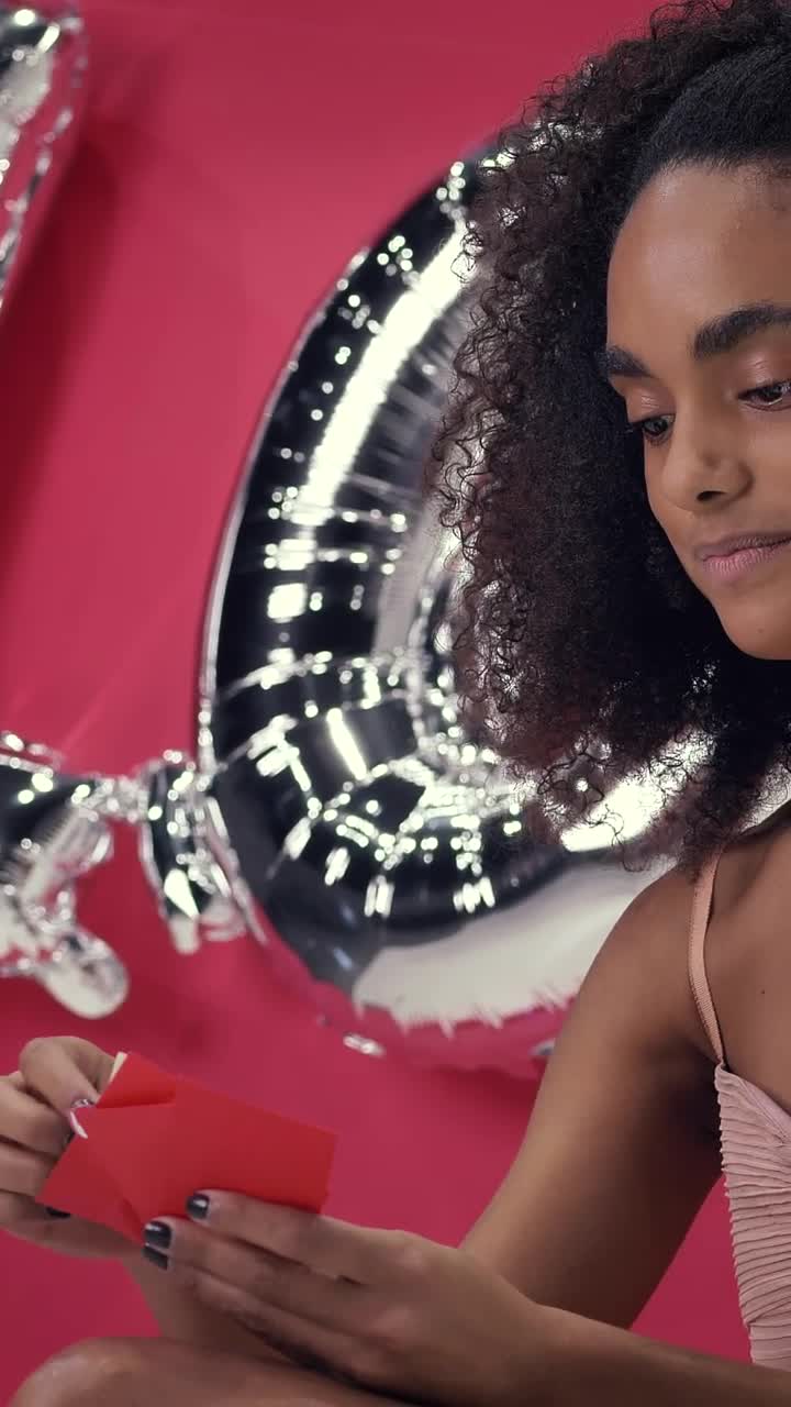 Stock Video Happy Young Woman On Valentines Day Conceptual Video Animated Wallpaper