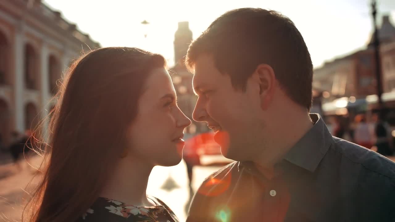 Stock Video Happy Couple Looking Into Each Others Eyes Animated Wallpaper